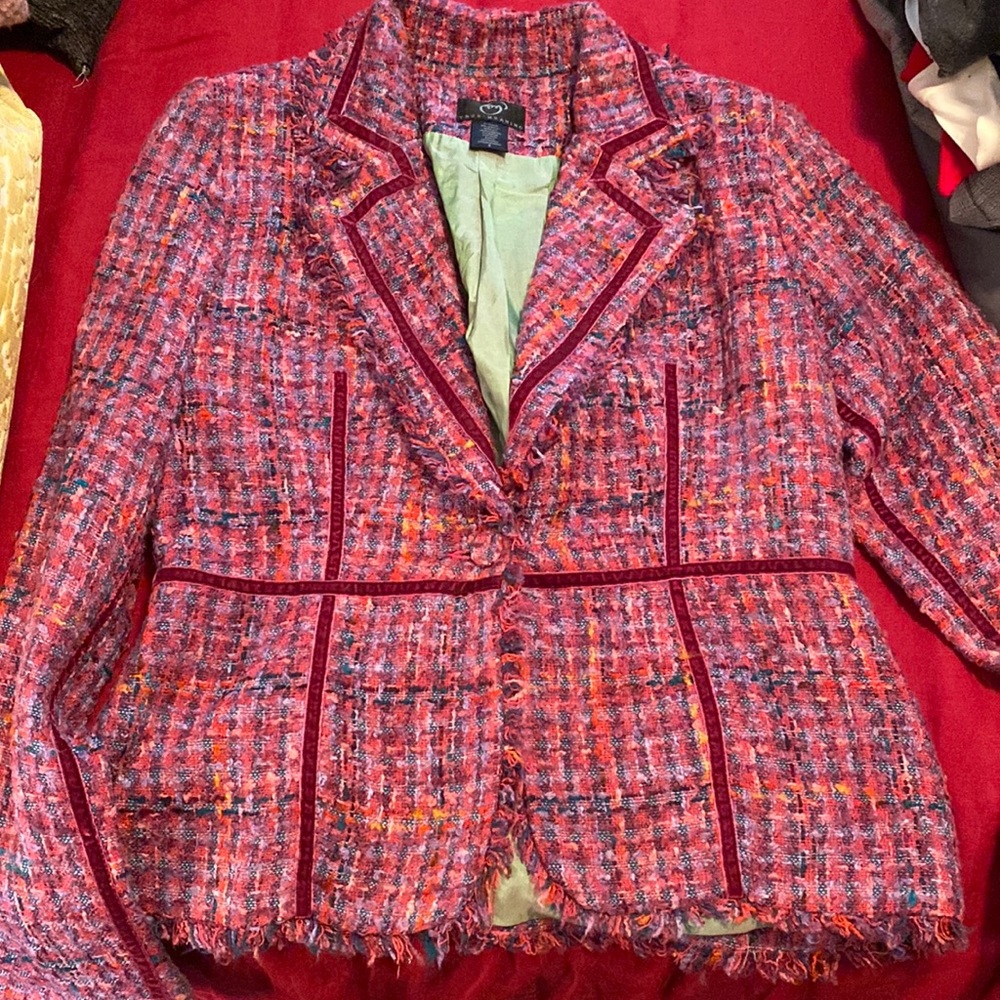 Multi color suit jacket